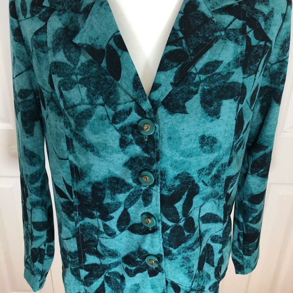 Draper’s & Damon’s Blazer Teal Green